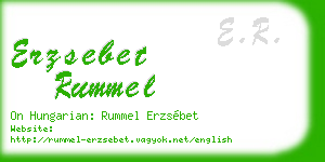erzsebet rummel business card