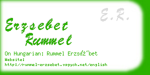 erzsebet rummel business card